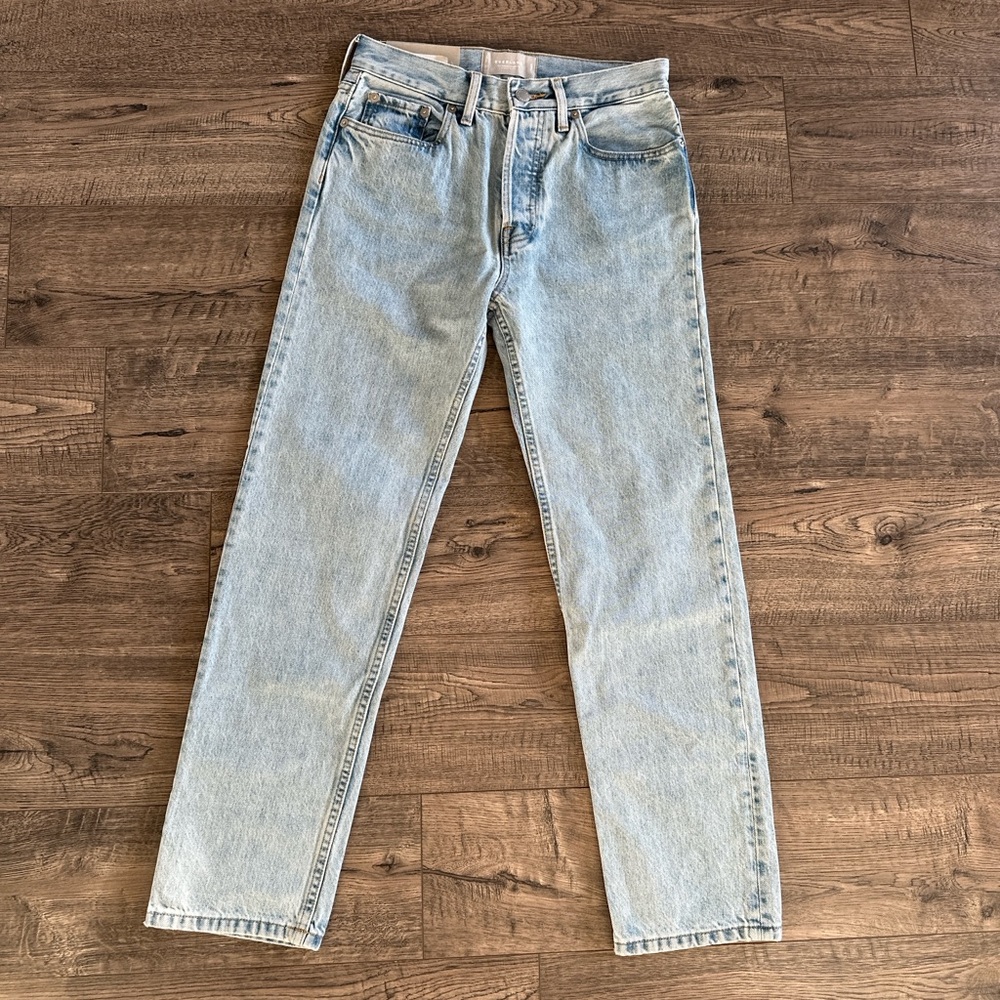NWT Everlane Relaxed Straight Fit Jeans, Size 24